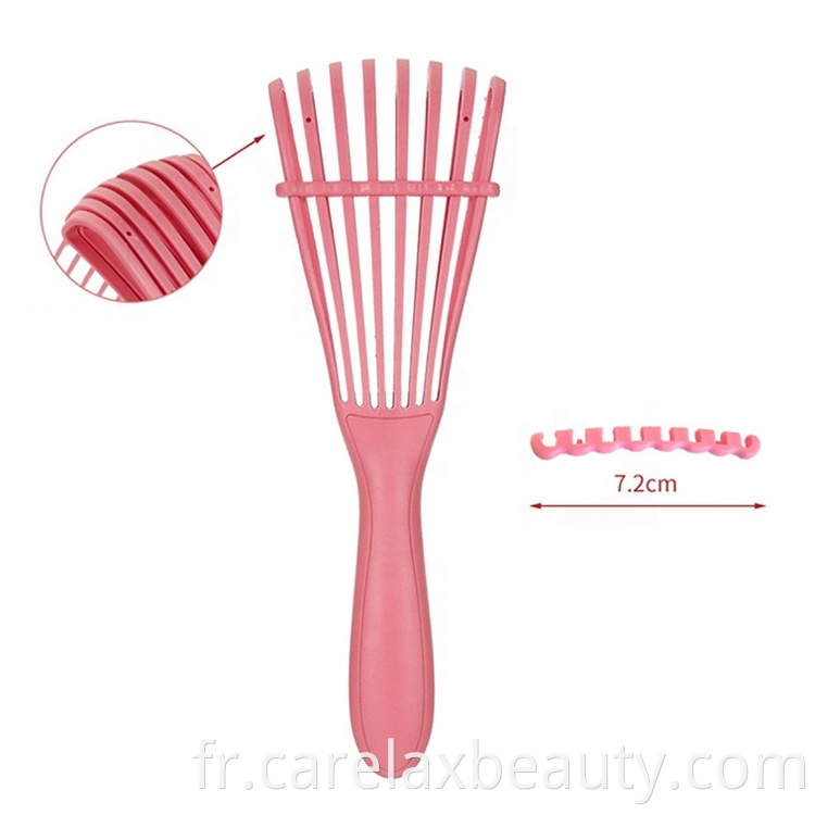 Brosse de cheveux en plastique ABS de haute qualité Brosse à cheveux